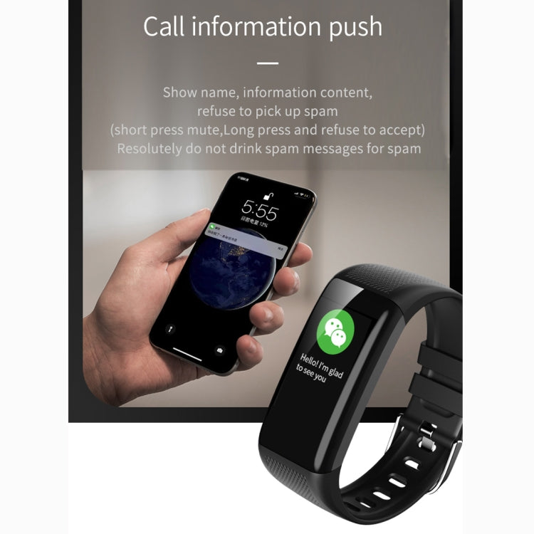 C20 1.14 inch IPS Touch Screen IPX67 Waterproof Smartwatch, Support Call Reminder/ Heart Rate Monitoring /Blood Pressure Monitoring/ Sleep Monitoring(Blue) by bashfashion