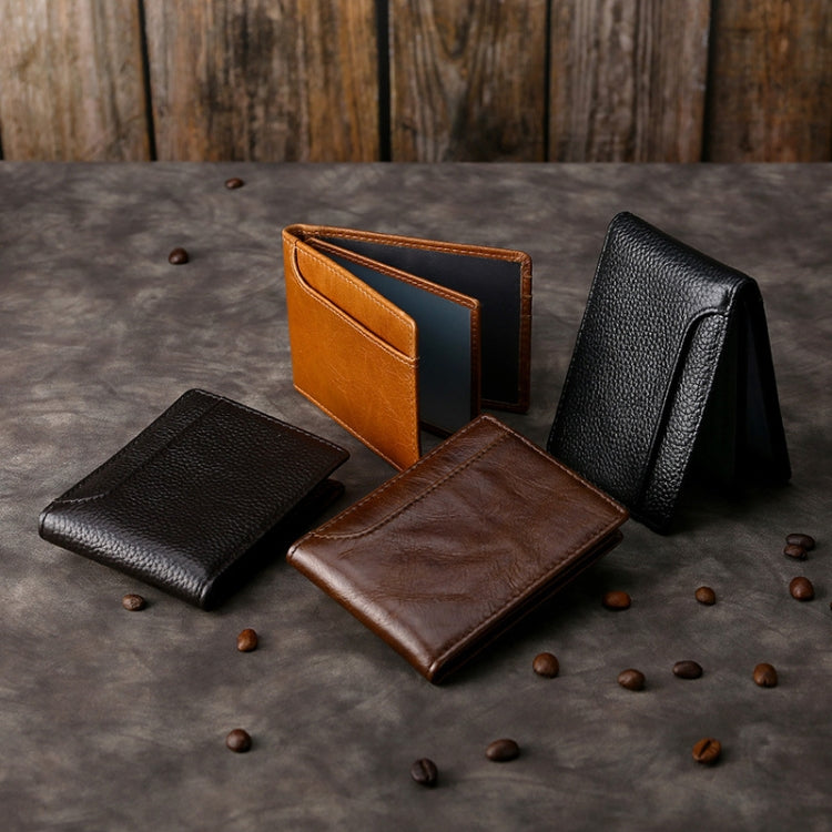 TP-055 Litchi Texture Leather Multi-function Motor Vehicle Driving License Card Folder(Dark Coffee) by bashfashion