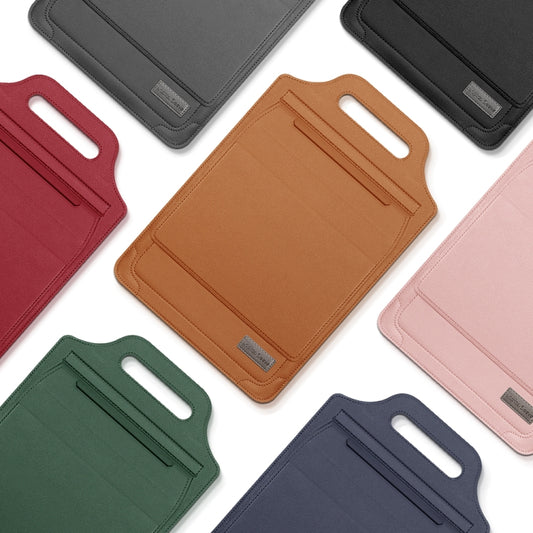 13 inch Multifunctional Mouse Pad Stand Handheld Laptop Bag(Grey) by bashfashion