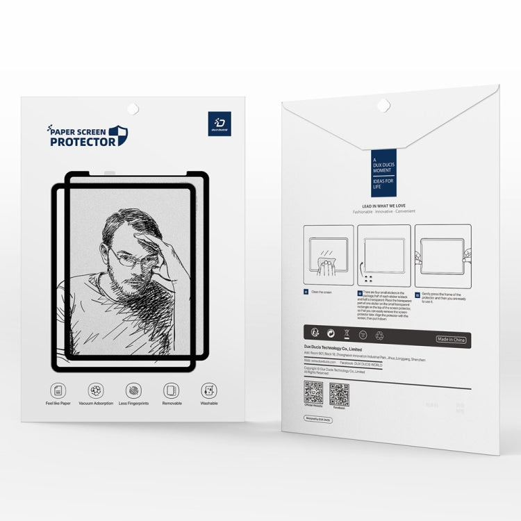 For Samsung Galaxy Tab S9 FE+ DUX DUCIS Naad Series Removable Paper-like Screen Protector by DUX DUCIS