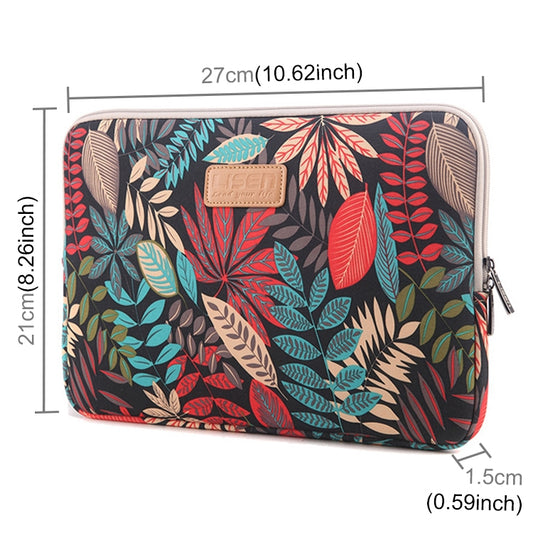 Lisen 10 inch Sleeve Case Colorful Leaves Zipper Briefcase Carrying Bag for iPad Air 2, iPad Air, iPad 4, iPad New, Galaxy Tab A 10.1, Lenovo Yoga 10.1 inch, Microsoft Surface Pro 10.6, 10 inch and Below Laptops / Tablets(Black) by bashfashion