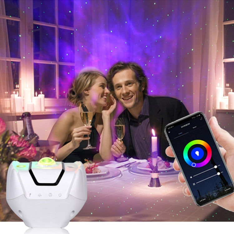 SC523-Z01 Smart Speaker Control Nebula Projector Light Help Sleep Bedroom Children Night Light, Light color: WiFi Intelligent Style by bashfashion