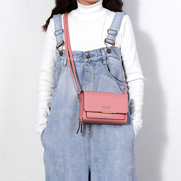 Ladies Wallet Large Capacity Multi-Function Shoulder Bag(Brown) by bashfashion