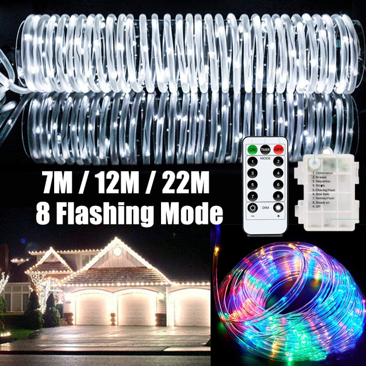 Holiday Party Decoration Tube String Lights LED Garden Decoration Casing Light with Remote Control, Spec: 7m 50 LEDs USB Powered(Warm Light) by bashfashion