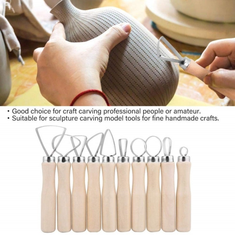 10pcs/set Art Pottery Clay Bulk Scraper Tools(Wood) by bashfashion
