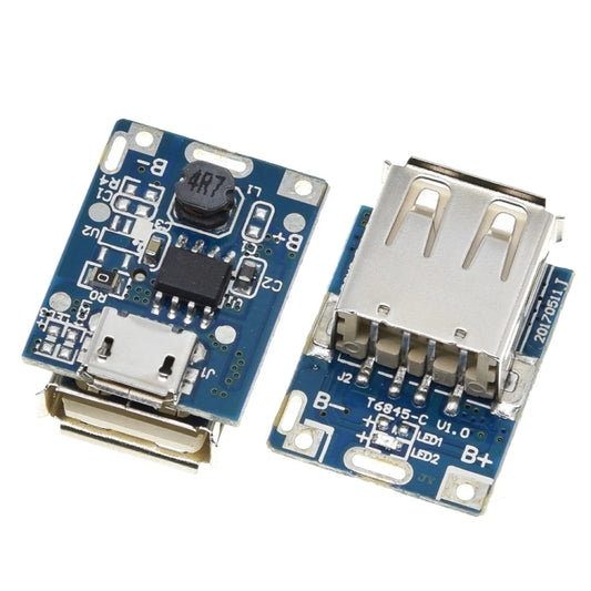 5V Boost Converter Step-Up Power Module Lithium Battery Charging Protection Board LED Display For DIY Charger 134N3P, Interface: Type-C by bashfashion