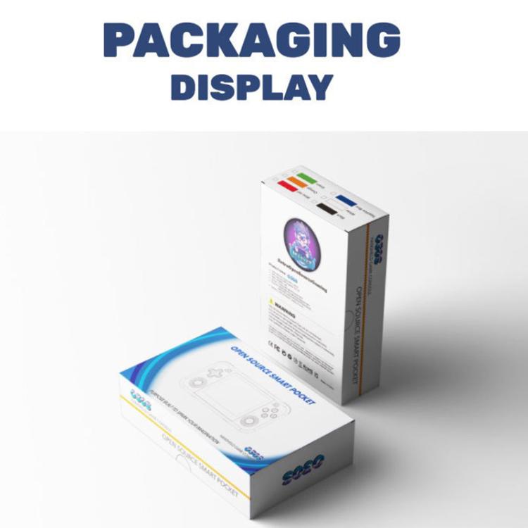 O30S 3.5-inch IPS Screen Open Source Handheld Game Console Linux System, Memory: 64G(Black) by bashfashion