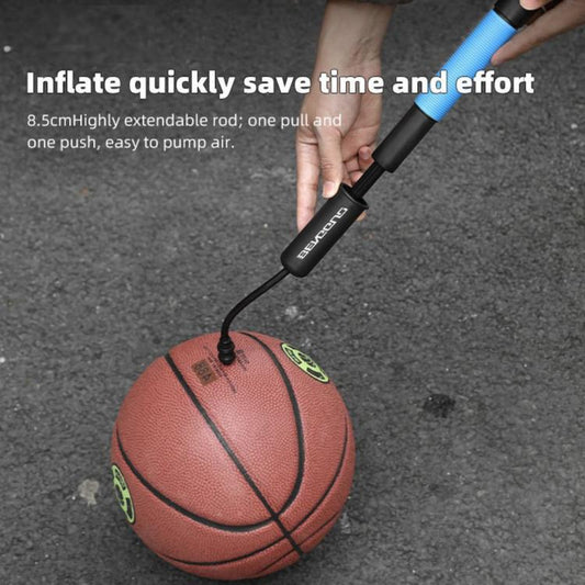 Ball Hose Inflator Portable Bicycle Pump(Black) by bashfashion