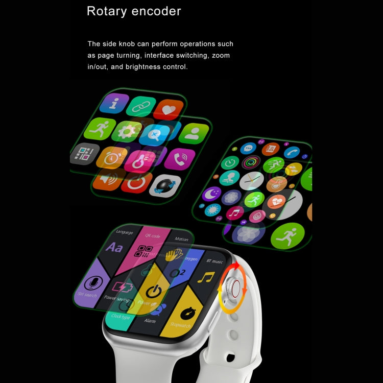 DW35PRO 1.75 inch Color Screen IPX7 Waterproof Smart Watch, Support Bluetooth Answer & Reject / Sleep Monitoring / Heart Rate Monitoring, Style: Silicone Strap(Black) by bashfashion