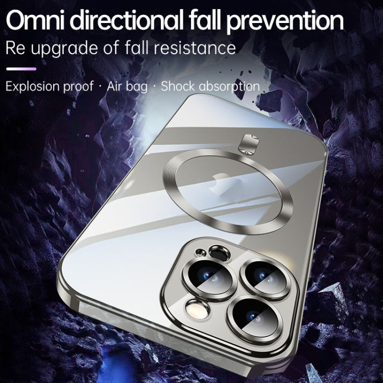 For iPhone 15 Plus SULADA MagSafe Plating TPU Shockproof Phone Soft Case(Silver) by SULADA