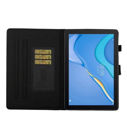 For Samsung Galaxy Tab A11 / A9 Glitter Powder Smart PU Tablet Case with Sleep / Wake-up Function(Rose Gold) by bashfashion