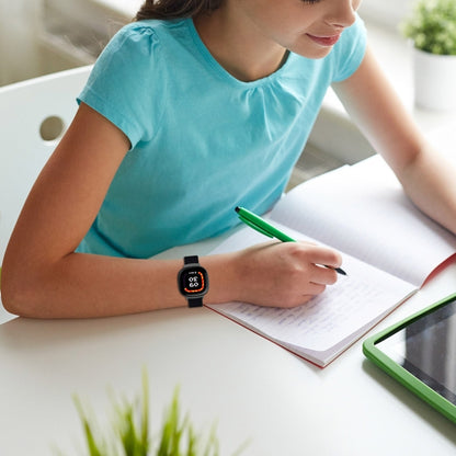 For Fitbit Ace LTE Nylon Loop Watch Band(Black) by bashfashion