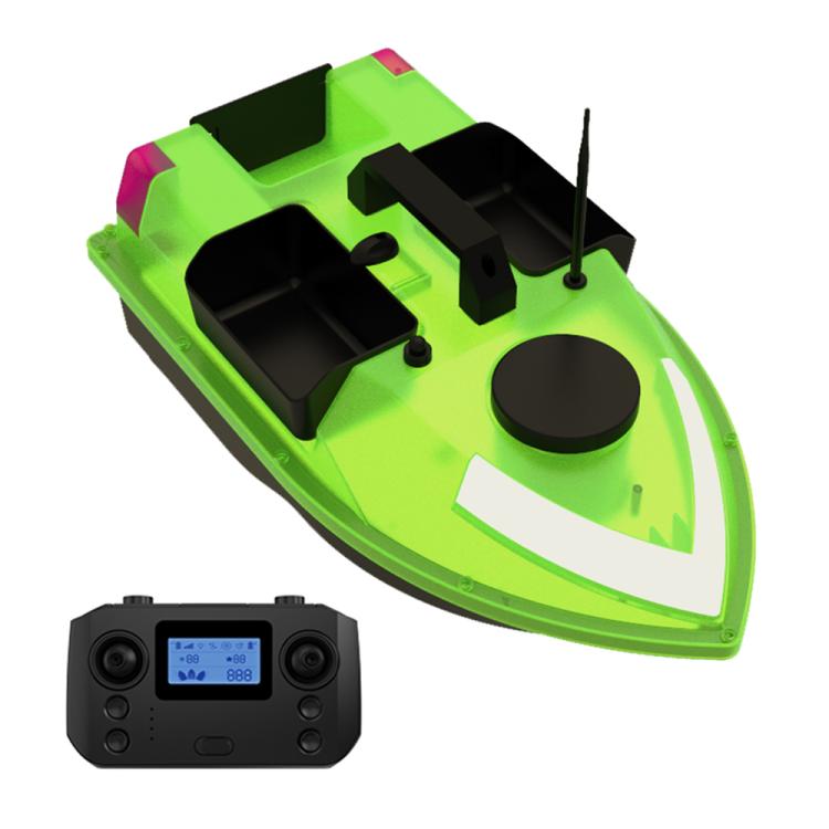 D20 Three Hoppers Smart Control Fishing Bait Boat Support GPS Built-in Light Strip, Plug:UK Plug by bashfashion