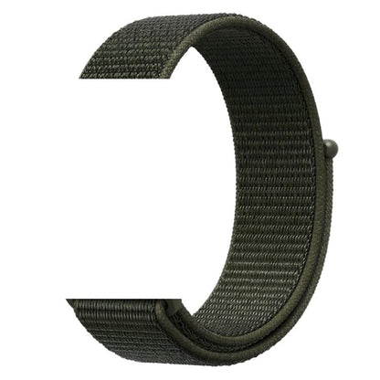 For Apple Watch 42mm / 41mm / 40mm / 38mm xDfind Nylon Loop Hook and Loop Fastener Watch Band(Army Green) by xDfind