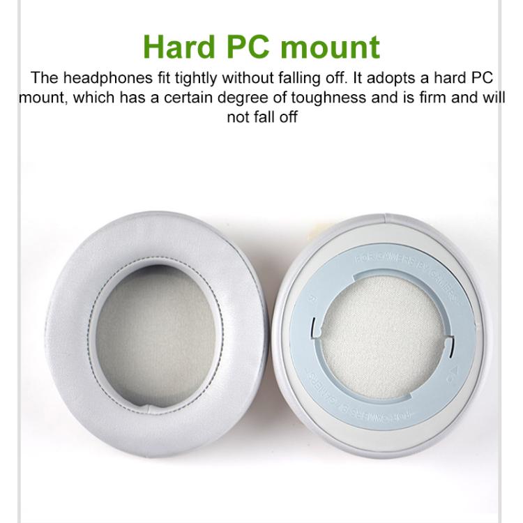 1 Pair Rotating Snap-on Replacement Earpads For Razer Kraken Pro V2, Material:Protein Leather(Black Green) by bashfashion