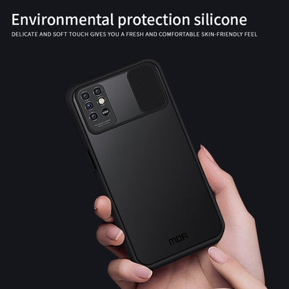 For INFINIX Note8 MOFI Xing Dun Series PC + TPU Anti-peep Waterproof And Anti-drop All-inclusive Protective Shell, Translucent Frosted(Green) by MOFI