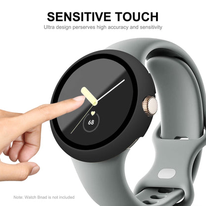 For Google Pixel Watch ENKAY Hat-Prince Full Coverage PC Frame + 9H Tempered Glass Case(White) by bashfashion