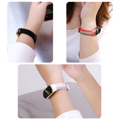 For Xiaomi Mi Band 8 ENKAY Hat-Prince 2 in 1 Set Full Coverage Screen Protector + Nylon Loop Watch Band(Army Green) by ENKAY