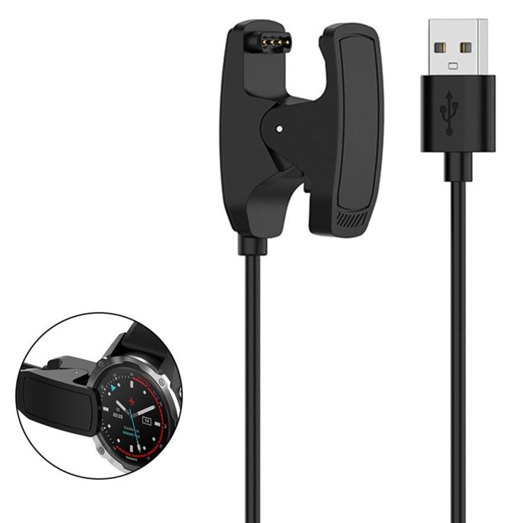 For Garmin Descent MK3i Smart Watch USB Charging Cable With Data Function(Black) by bashfashion
