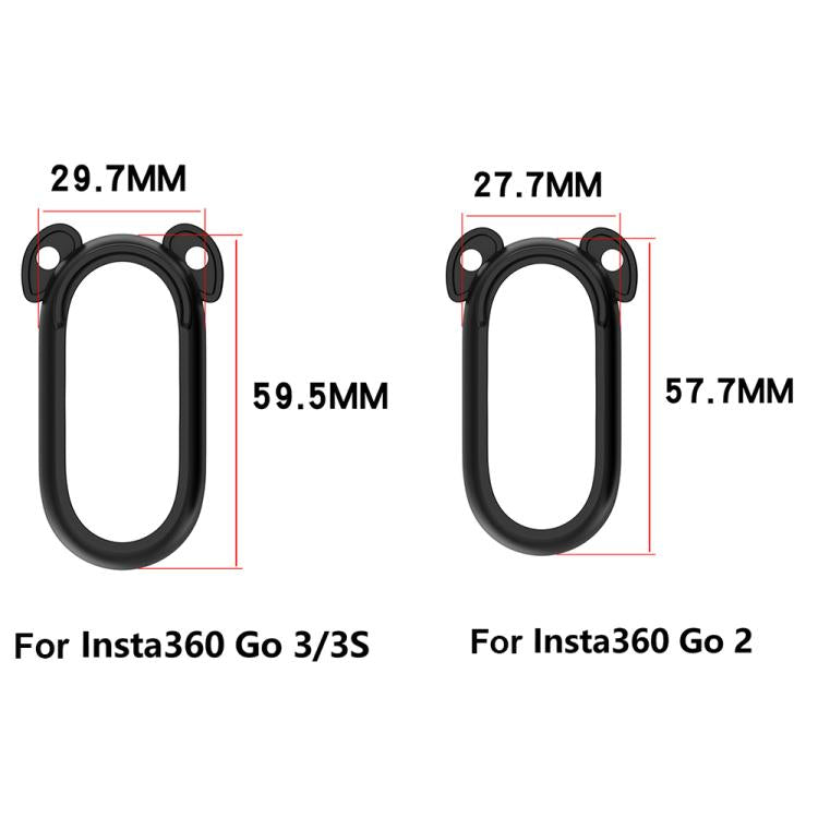 For Insta 360 Go 3S / Go 3 Solid Color Silicone Protective Case(Black) by bashfashion