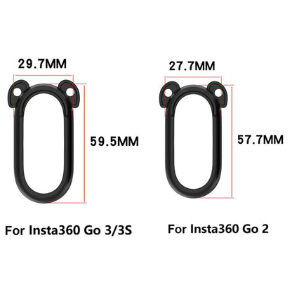 For Insta 360 Go 3S / Go 3 Solid Color Silicone Protective Case(Dark Blue) by bashfashion