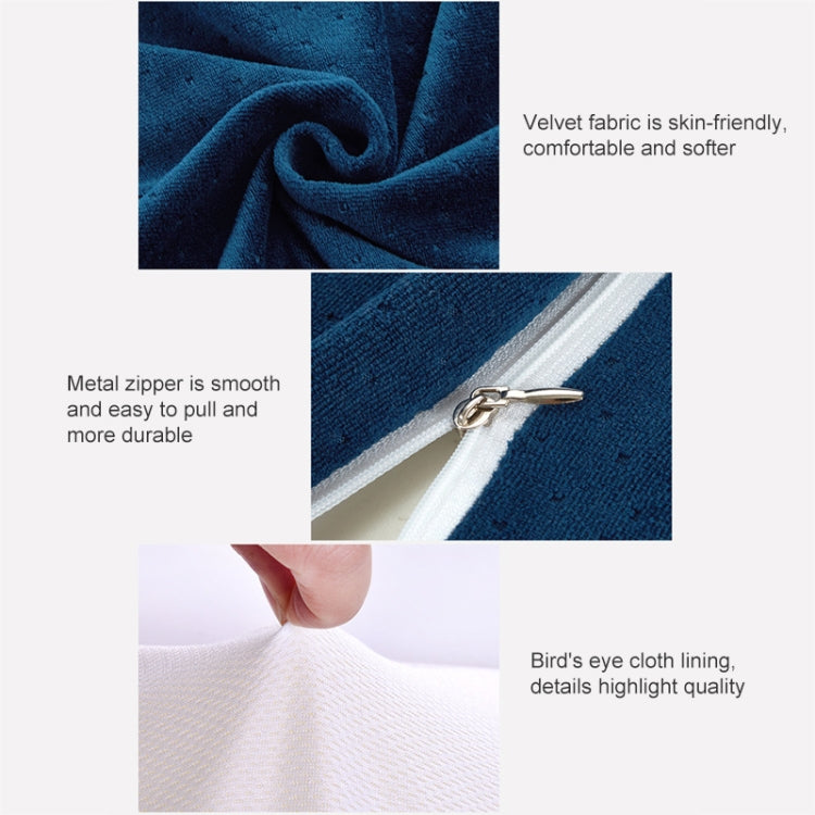 Butterfly Shape Memory Foam Snorked Pillow Slow Rebound Health Care Cervical Pillow, Dimensions: 62x34x12x6cm(Water Cube White) by bashfashion