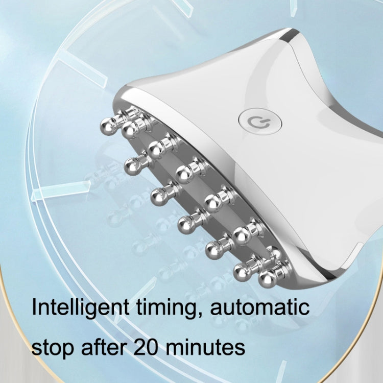 SM-2102 EMS Color Light Meridian Dredging Scraping Massager(White Silver) by bashfashion
