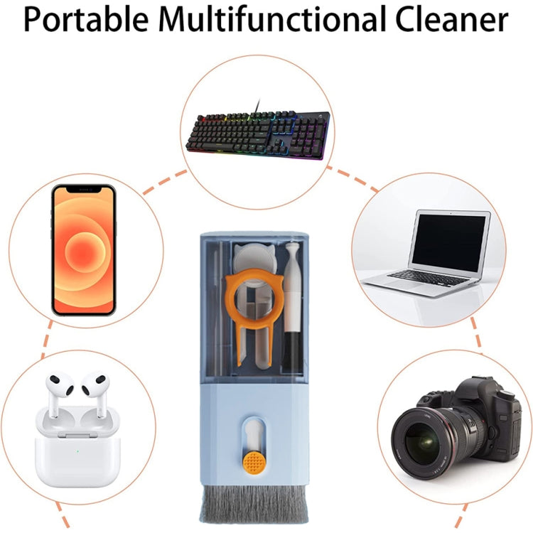 Q6S 10-in-1 Bluetooth Headphone Cleaning Pen Mobile Computer Keyboard Screen Digital Camera Cleaning Kit(White) by bashfashion