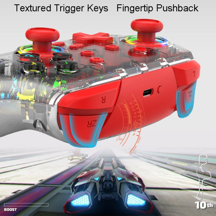 For PS3 / PS4 Dual Vibration Wireless Gamepad With RGB Lights(Blue) by bashfashion