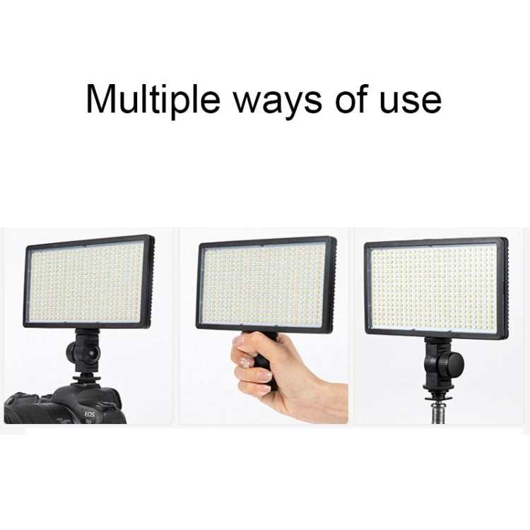 480+76 LEDs RGB Adjustable Live Shooting Fill Light Phone SLR Photography Lamp, EU Plug, Spec: 12 inch by bashfashion