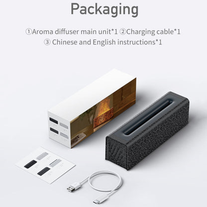 Lava Flame Aromatherapy Machine Air Atomizing Humidifier With Colorful Light, Model: DQ709 PRO Black by bashfashion