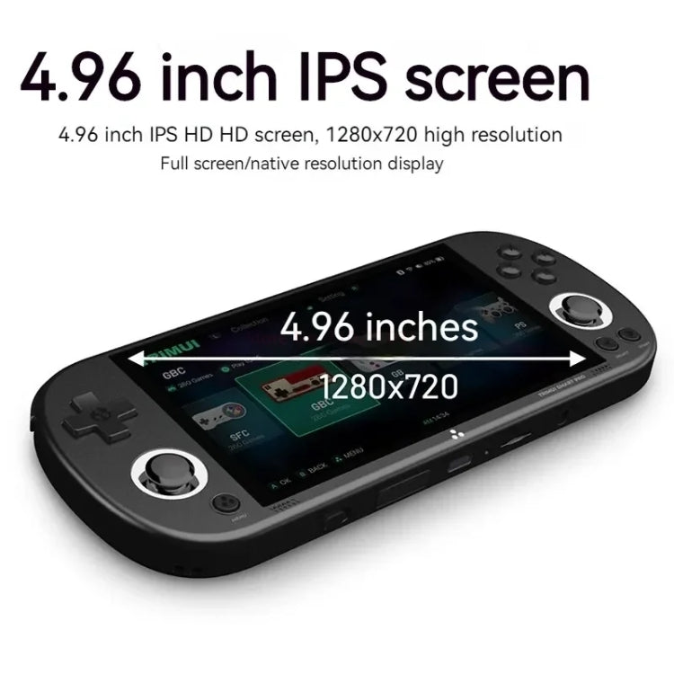 Trimui Smart Pro 4.96 Inch IPS Screen Handheld Game Console Open Source Linux System 64G(Grey) by Trimui