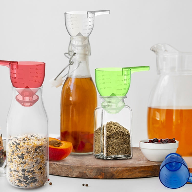 Convenient Measuring Scoop Overflow-proof Funnel Multifunctional Water Bottle Scoop(Transparent) by bashfashion