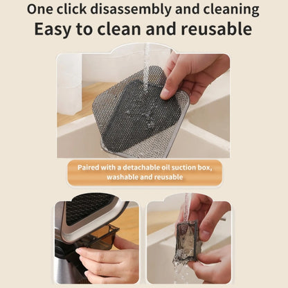 Desktop Range Hood Barbecue Small Movable Liftable Extractor Hood 2 Wind Speeds Adjust EU Plug by bashfashion