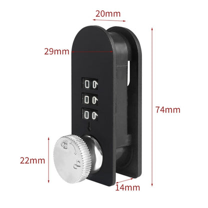 Home Drawer Locker Mechanical Dial And Quarter Turn Combination Lock, Style: Left Turn by bashfashion