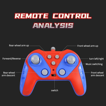 2.4G Kids Remote Control Toy Car Stunt Robot Dog Gesture Sensor Lights Music Spray Climbing Car, Color: Red Single RC by bashfashion