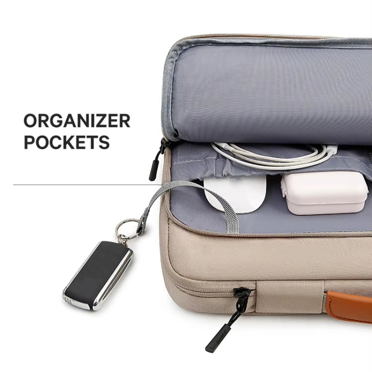 BANGE BG-6802 Laptop Bag Notebook Protective Case, Color: Khaki Large by BANGE