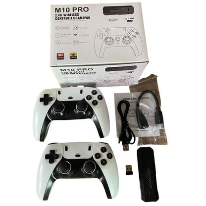 M10 Pro 4K TV Game Player 3D HD Retro Video Game Console 256G With Wired Controller by bashfashion