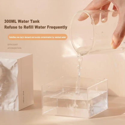 Moonfall Humidifier Aroma Diffuser Large Fog With Night Light Desktop Ornament(White) by bashfashion