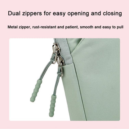 15-15.6inch Universal Laptop Bag Briefcase Multifunctional Shockproof Computer Bag, Color: Beige by bashfashion