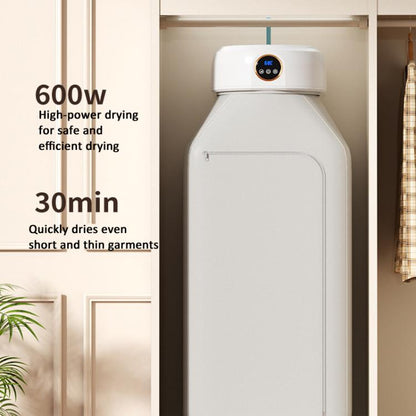 600W Smart Touch Control Foldable Clothes Dryer Portable Laundry Dry Machine with LED Display, Adjustable Temperature & Timer US Plug by bashfashion